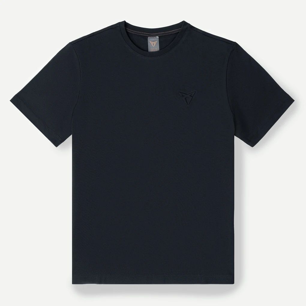 CUPRA Embossed Logo Schwarz T-Shirt Herren
