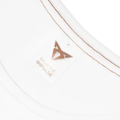 CUPRA Embossed Logo White Slim Fit Damen