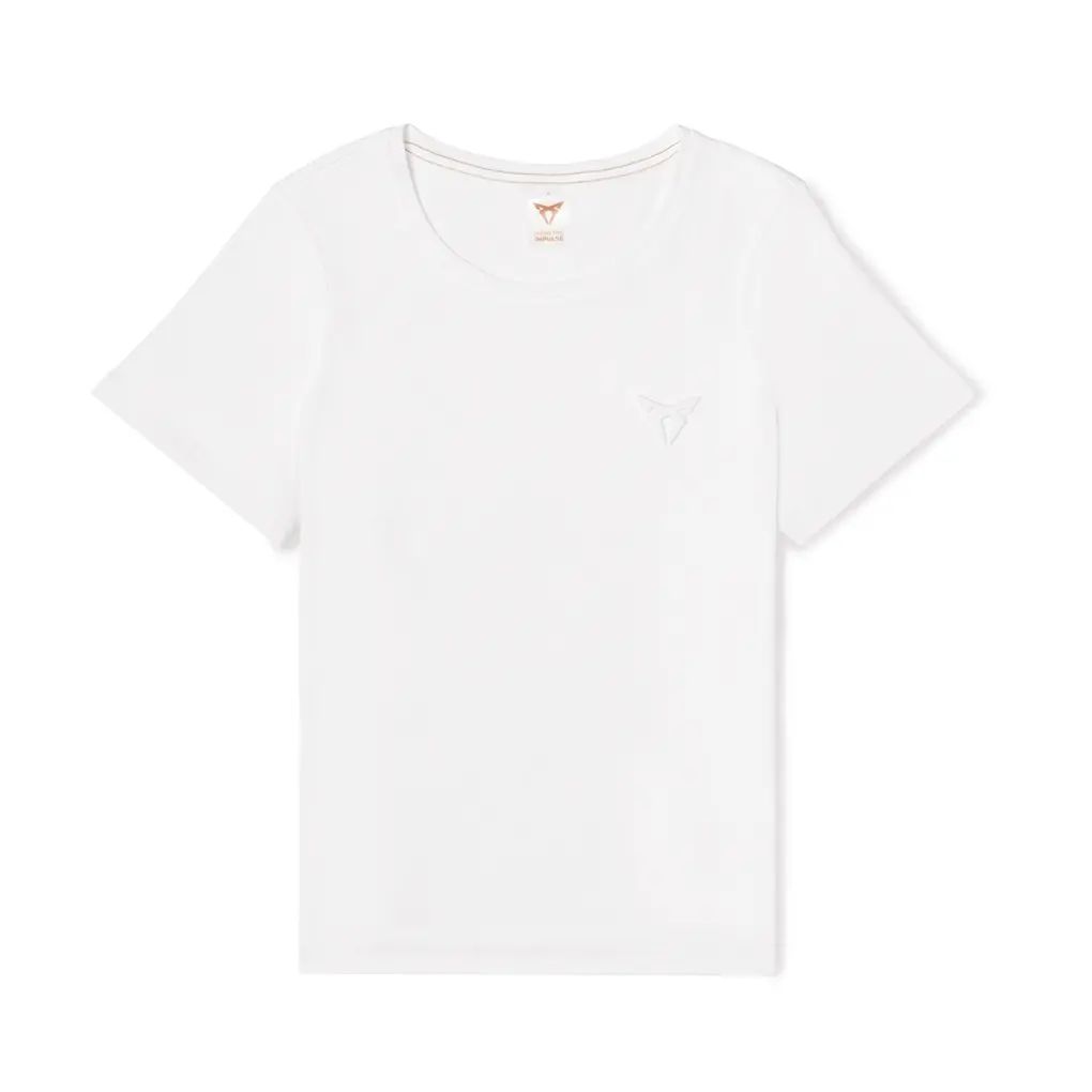 CUPRA Embossed Logo White Slim Fit Damen