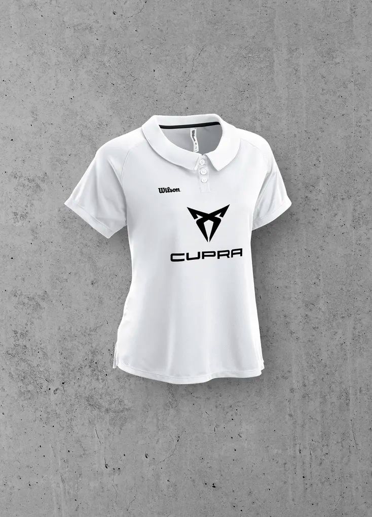 WILSON x CUPRA Team II Damen Polo, weiß
